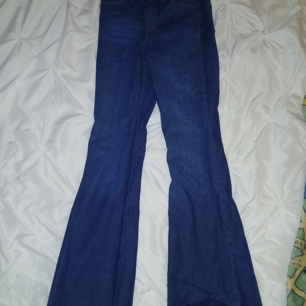 Blue Flared Jeans